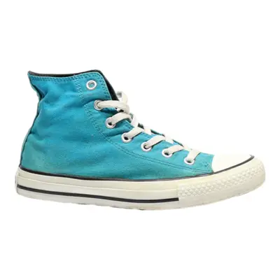 CONVERSE High Top Trainers Blue Canvas Womens UK 5.5