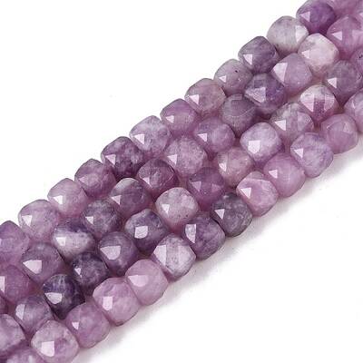 Natural Lepidolite/Purple Mica Stone Beads Strands