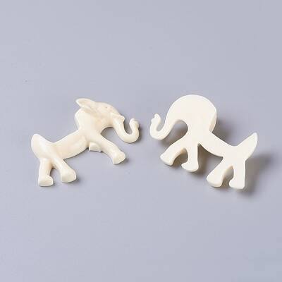 Resin Elephant Cabochons