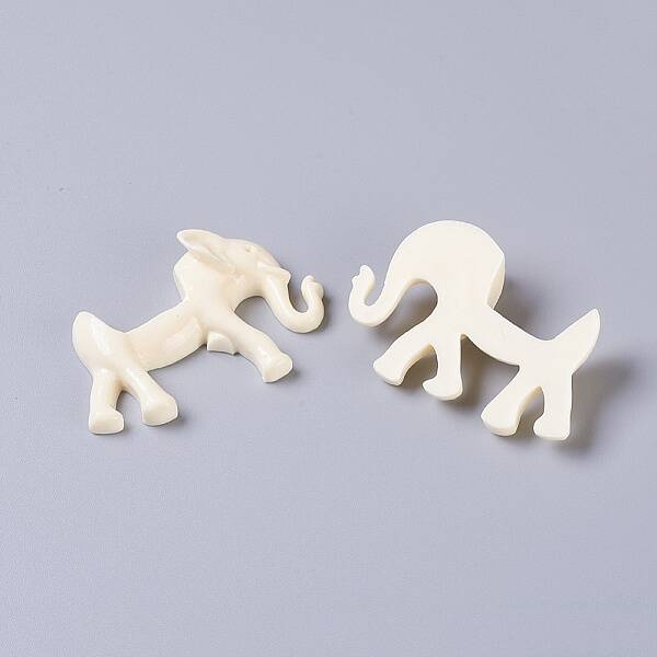 Resin Elephant Cabochons