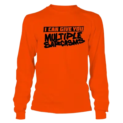 Multiple Sarcasms - Long Sleeve Safety Hi-Vis T-Shirt