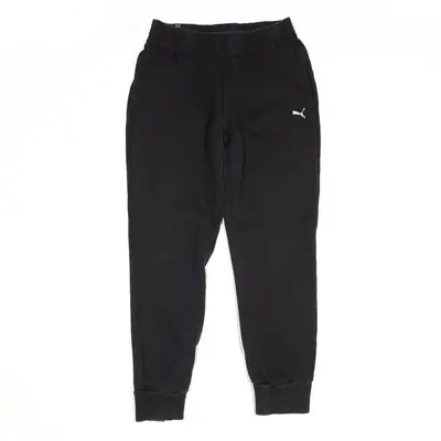 PUMA Sport Joggers Black Regular Tapered Womens S W26 L26