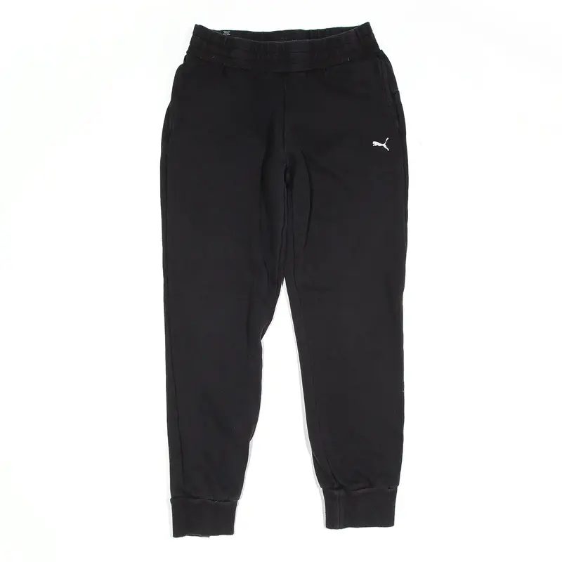 PUMA Sport Joggers Black Regular Tapered Womens S W26 L26