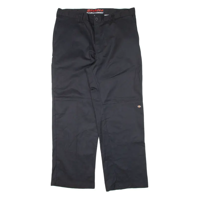 DICKIES Double-knee Workwear Mens Trousers Beige Loose Straight W36 L30