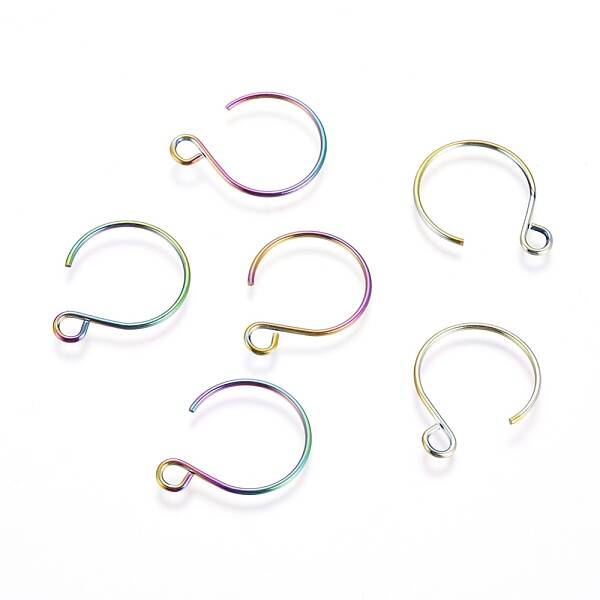 Ion Plating(IP) 304 Stainless Steel Earring Hooks