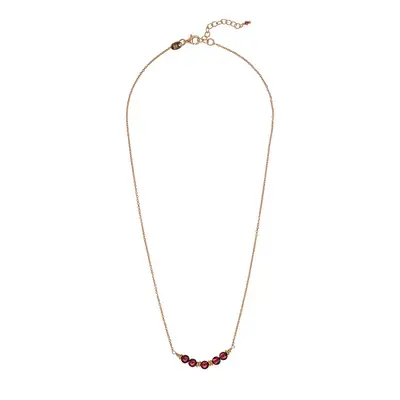 Alisia Collana Placcata Oro Con Perle Di Granato Al4896-Oro-Granato