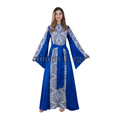 Modern Zahra Embroidered Dress | Modest Palestinian Thobe