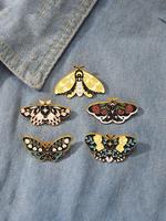 Creative Butterfly Design Brooch, Creative Insect Metal Badge for Women & Men, Enamel Pin Suitable for Backpacks, Jeans, Scar...