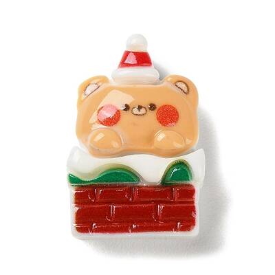 Christmas Theme Opaque Resin Cabochons