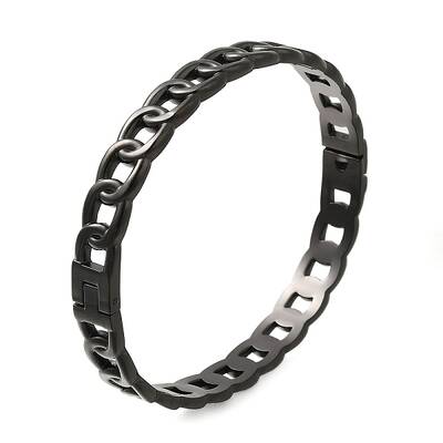 304 Stainless Steel Curb Chains Hinged Bangles