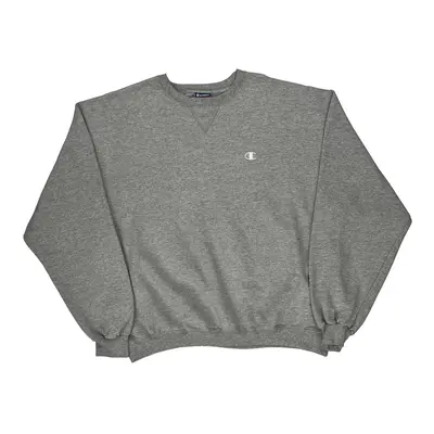Champion Sweatshirt - Large Grey Cotton Blend