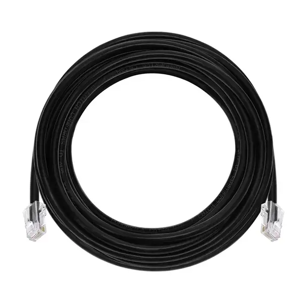45433 Monoprice 25ft Cat6A RJ45 26AWG Pure Bare Copper Patch Cable Non-booted Ethernet Cable Black