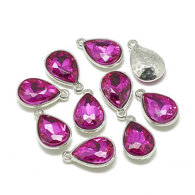 Alloy Glass Charms