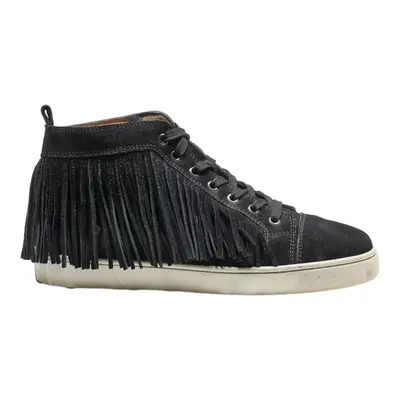 CHRISTIAN LOUBOUTIN High Top Trainers Black Suede Womens UK 9
