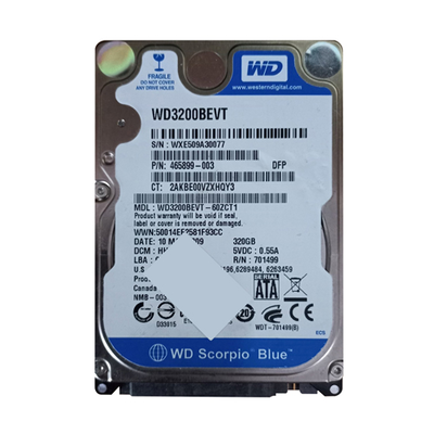 465899-003 HP 320GB 5400RPM SATA 3Gb/s 8MB Cache 2.5-inch Hard Drive