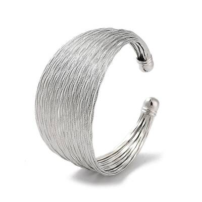 Brass Multi Lines Cuff Bangles
