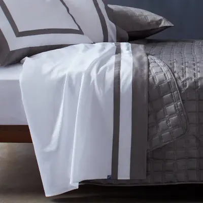 Flat Sheet | Size: Full/Queen | Color: Olive Martini | Touch: Percale