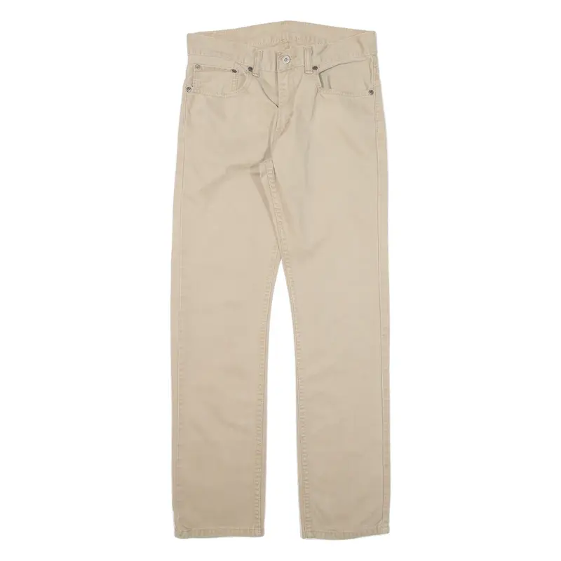 LEVI'S 511 Boys Trousers Beige Slim Straight W29 L29