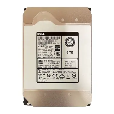 CDDMJ Dell 8TB 12Gb/s SAS 7200 3.5-Inch Hard Drive