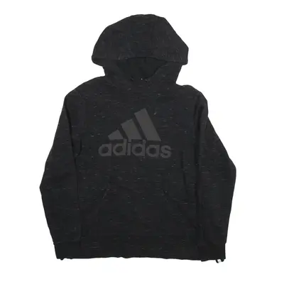 ADIDAS Hoodie Black Pullover Womens S
