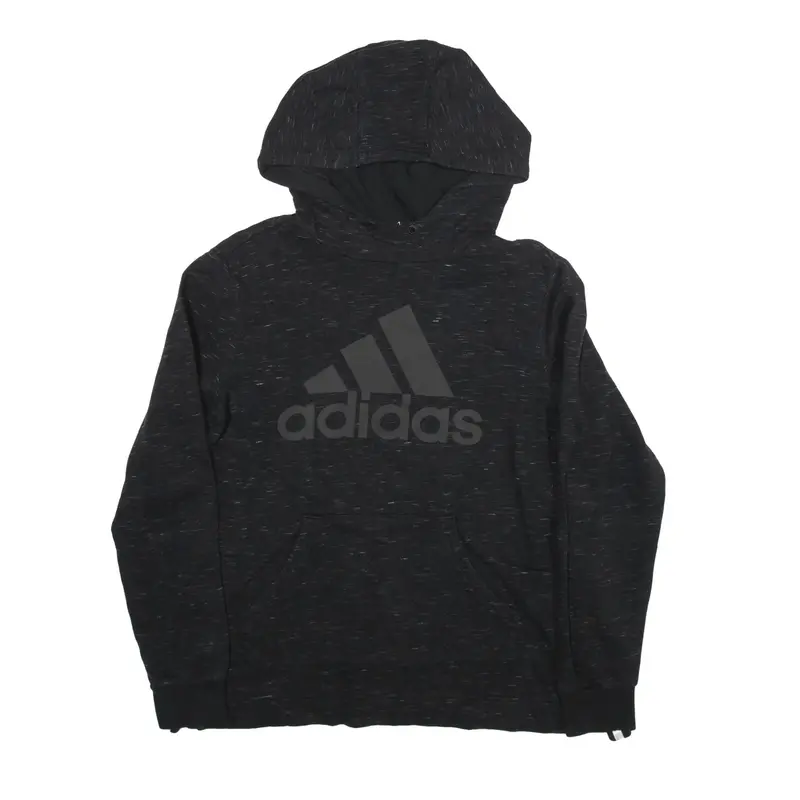 ADIDAS Hoodie Black Pullover Womens S