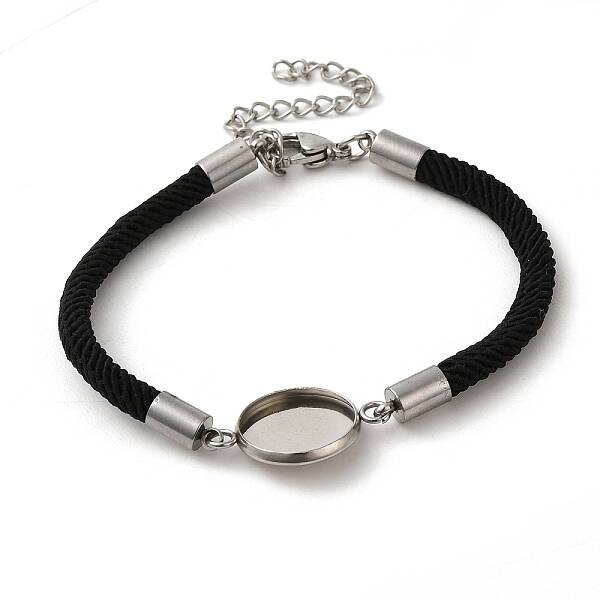 Milan Cord & 304 Stainless Steel Bracelets Making