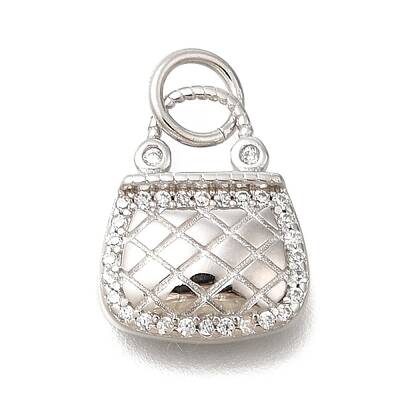 925 Sterling Silver Micro Pave Cubic Zirconia Charms