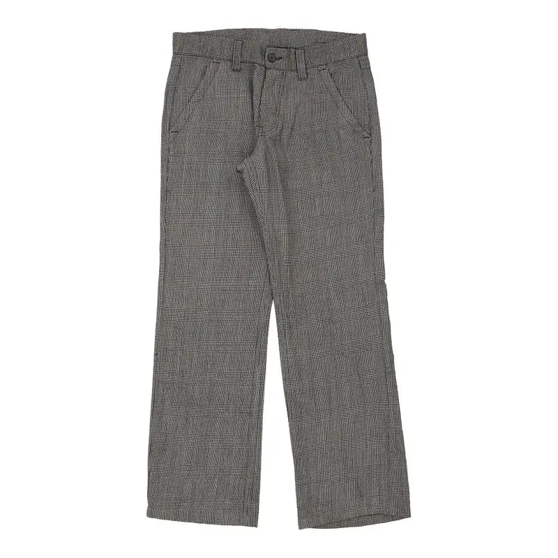 Iceberg Checked Trousers - 34W 34L Grey Cotton