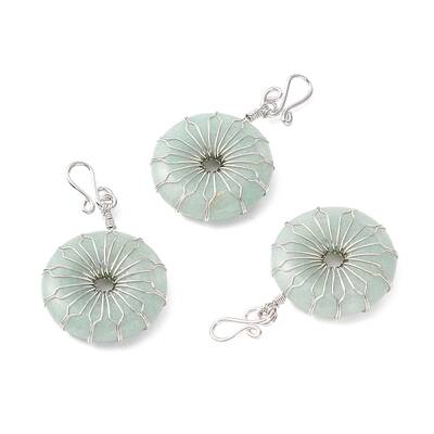 Natural Green Aventurine Big Pendants