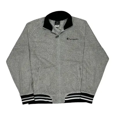 Champion Zip Up - Large Grey Cotton Blend | Size: large