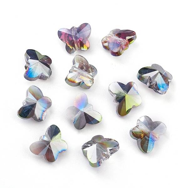 Transparent Electroplate Glass Beads