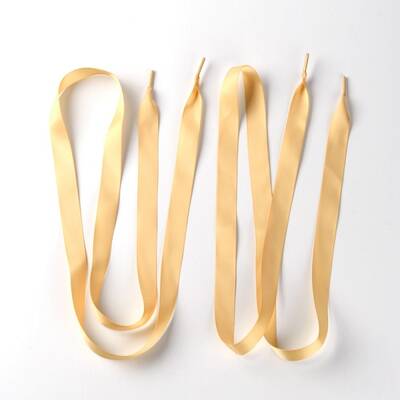 Flat Smooth Polyester Satin Shoelaces