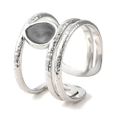 304 Stainless Steel Open Cuff Ring for Women