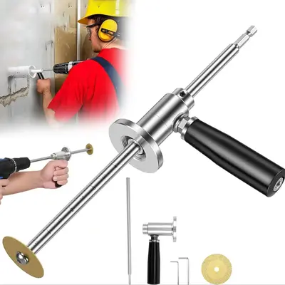 PVC Pipe Inside Cutter with Diamond Grit Cutting Wheel and Handle, Fit for 1-1/2 Inch to 8 Inch, 7 Inch Adjustable Cutting De...