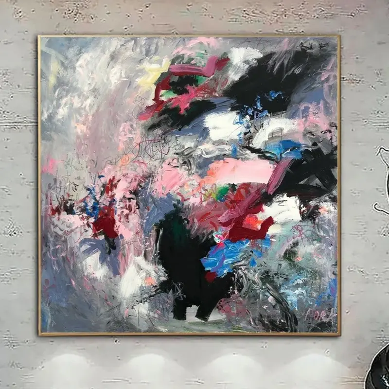 Original Abstract Paintings On Canvas Colorful Acrylic Painting Expressionist Art Textured Vivid Wall Art Oil Painting | QUAN...