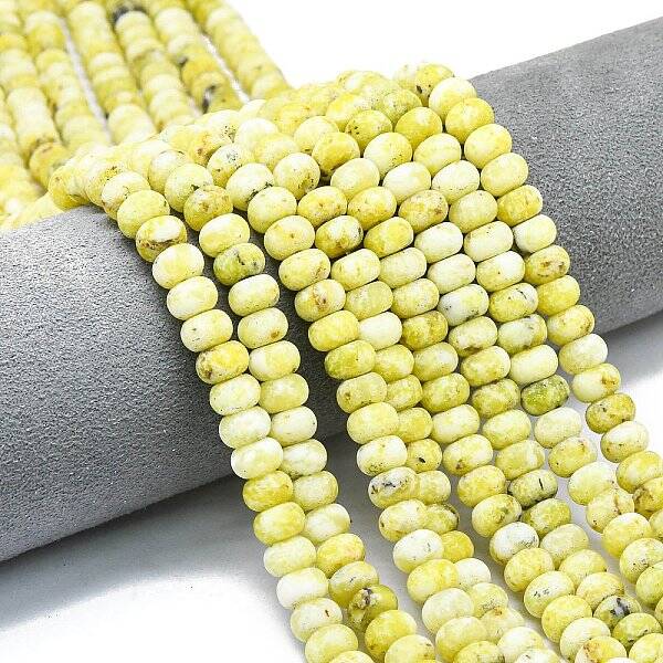Natural Yellow Turquoise(Jasper) Beads Strands
