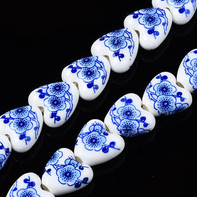 Handmade Porcelain Ceramic Beads Strands