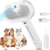 2025 Upgrade Cat Steam Brush, 3 in 1 Cat Brush for Shedding & Grooming, Water Brush for Dogs, Pet Hair Removal Comb for Long ...
