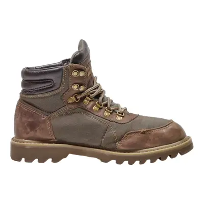 CAT Lace-Up Boots Brown Synthetic Mens UK 7.5