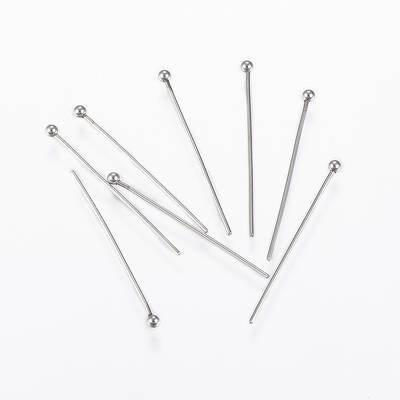 Tarnish Resistant 304 Stainless Steel Ball Head Pins
