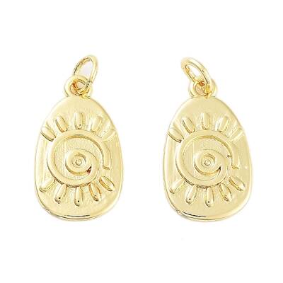 Rack Plating Brass Pendants