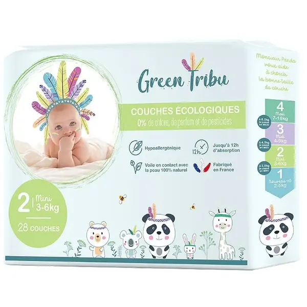 Tribù Verde Ecological Layers - 3-6kg - Size 2 - 28 layers