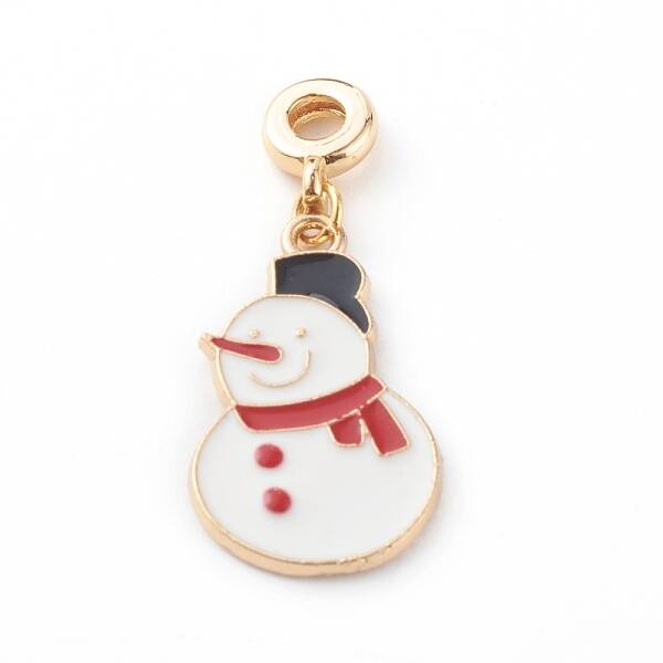 Christmas Alloy Enamel Pendants