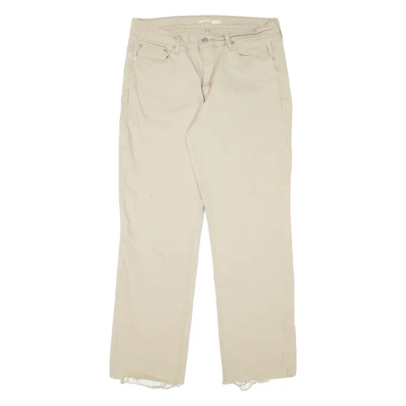 LEVI'S 505 Womens Jeans Beige Regular Straight W32 L29