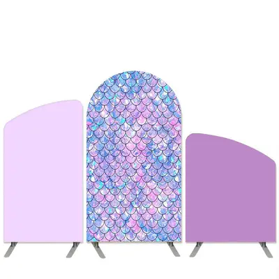 Aperturee Mermaid Theme Light Purple Arch Backdrop Kit | Diy Arch Backdrop Cover | Wedding Arch Backdrop | Chiara Arch Backdr...
