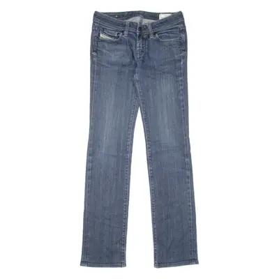 DIESEL Eazee-X Womens Jeans Blue Slim Straight Stone Wash W26 L32