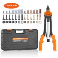 VEVOR Rivet Nut Tool, Various specifications, 16 inch Rivnut Tool Kit with 13PCS Metric and SAE Mandrels, 186PCS Rivet Nuts, ...