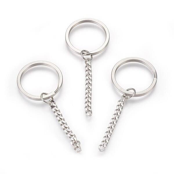 Tarnish Resistant 304 Stainless Steel Split Key Rings