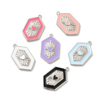 Brass Enamel Pendants