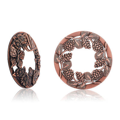 2 Pack Candle Toppers Red Copper Candle Cover Lids Jar Candle Accessories Shades Sleeves for Jar Candles